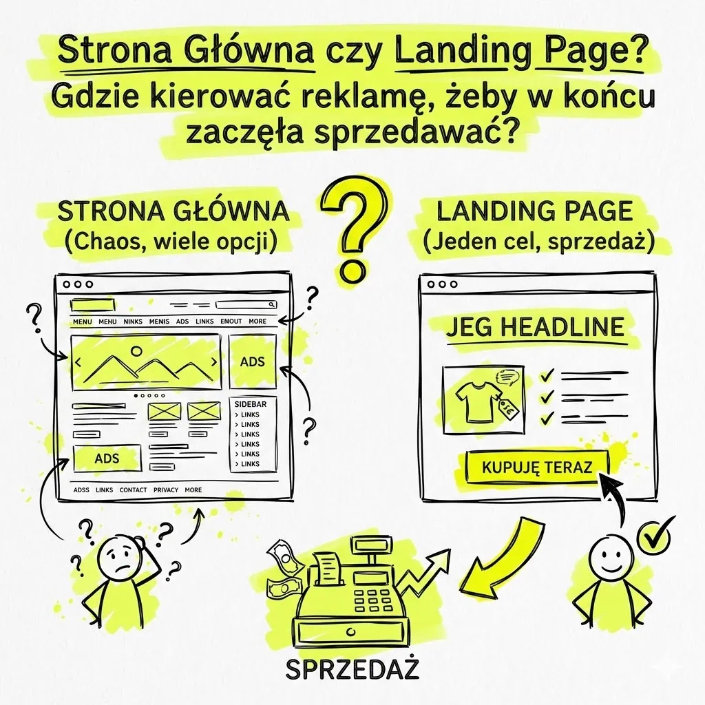 Strona Główna czy Landing Page? Gdzie kierować reklamę, żeby w końcu zaczęła sprzedawać?